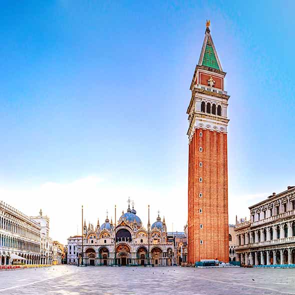 Venice - San Marco square, Basilique and Campanile